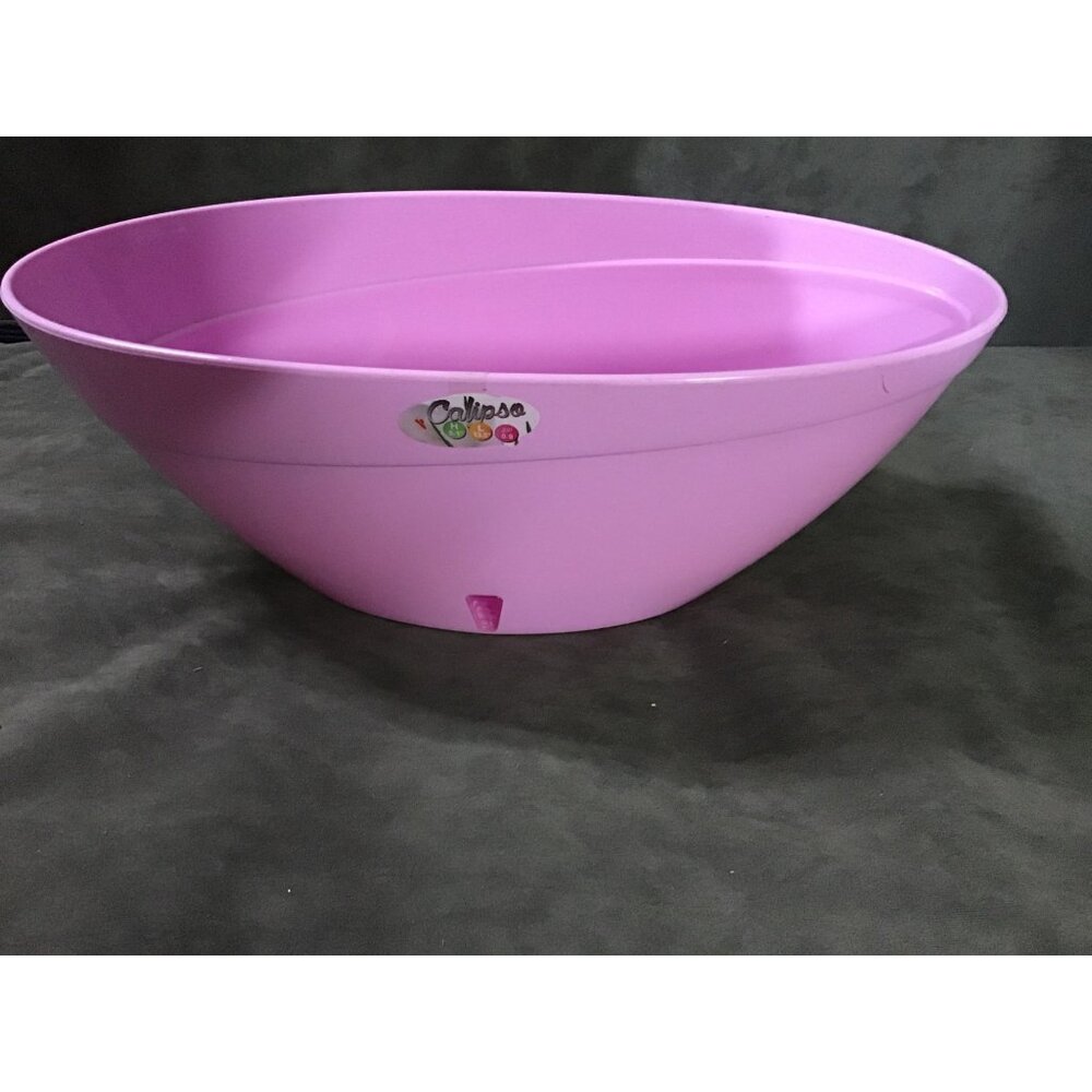 13.5" CALIPSO Oval Shape Self Watering Planter in TRANSPARENT Indoor Flower Pot